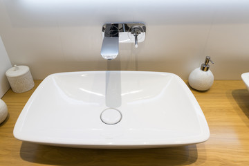 Moderm sink in the bathroom