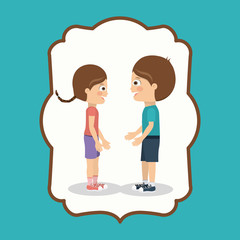 pair of children design 