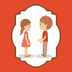 pair of children design 