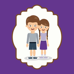 pair of children design 