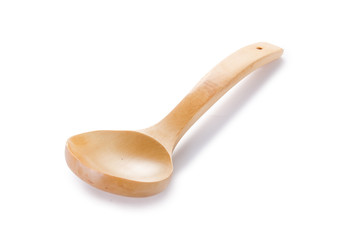 Wooden spoon isolated on white
