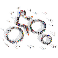 people motorcycle sport 3d