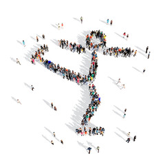 people figure skating sport 3d