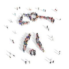 people man golfing sport 3d