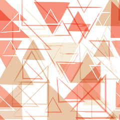 Seamless universal geometric modern pattern. Grunge texture. Triangles. Vector illustration. Abstract geometric shapes