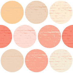 Geometric modern Seamless pattern. Grunge texture. Circles. Vector illustration. Abstract geometric shapes