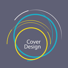 Abstract line circle design