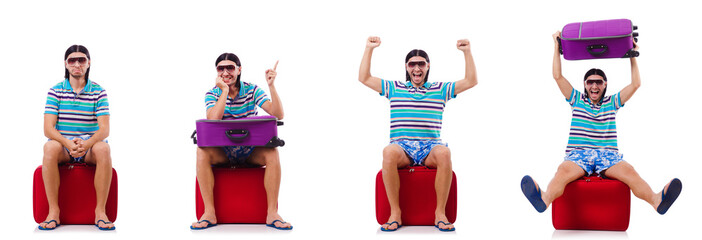 Man preparing for this summer vacation