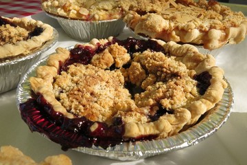homemade cherry pie traditional American dessert
