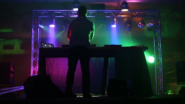 Sound mixer in club