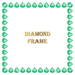 Emerald square frame