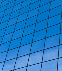 modern glass skyscrapers in the city Tallinn