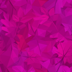 Obraz premium Nature Background with Leaves of Plants, Polygonal Low Poly Design. Vector