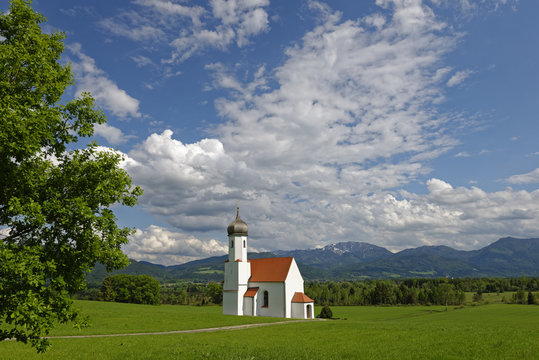 Germany, Bavaria, Upper Bavaria, Penzberg, St John's Church