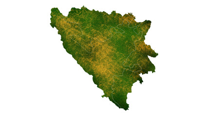 Bosnia tropical texture map
