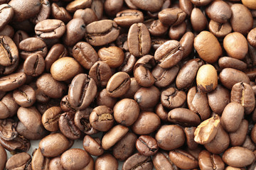 Close-up of coffee beans