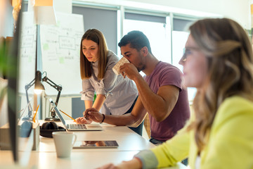 Fototapeta premium Start up team