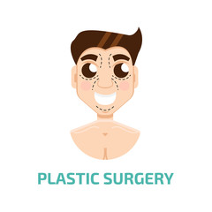 Plastic surgery man