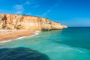 Fototapeta na wymiar Praia de Benagil - beautiful beach and coast in Portugal, Algarve