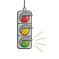 Traffic lights icon.