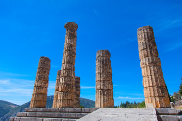 ancient columns in Greece