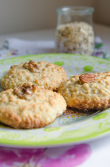 Cookies with oat flakes.