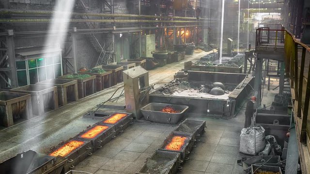 Casting ferroalloy factory