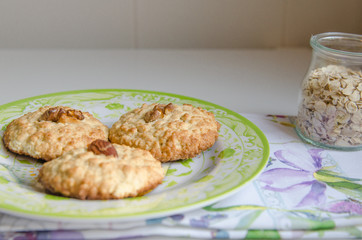 Cookies with oat flakes.