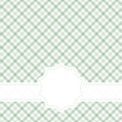 checkered table cloth pattern with banner
