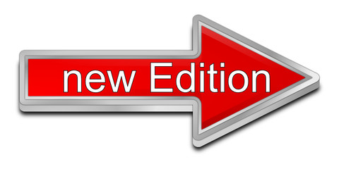 New Edition Arrow Button - 3D illustration