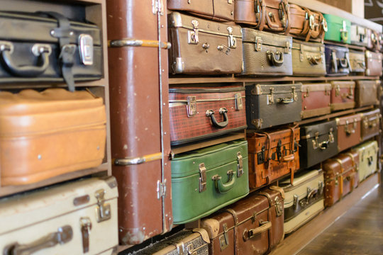 old vintage suitcases