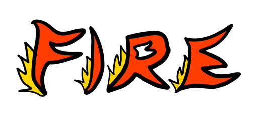 Fototapeta premium fire symbol