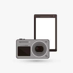 Wearable technology design. Gadget icon. Flat illustration, vector