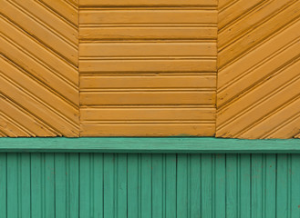 Color wooden house wall pattern.