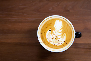 Latte art coffee