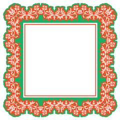 floral frame vector