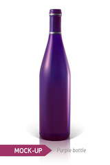 purple bottles of wine or cocktail