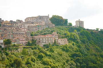 Fototapeta na wymiar Arpino's low town (Italy)