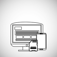 Communication design. Media icon. Flat illiustration, vector graphic