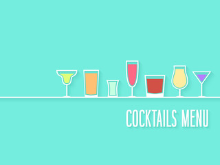Cocktails Menu.