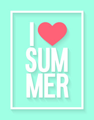 I love summer typographic design.