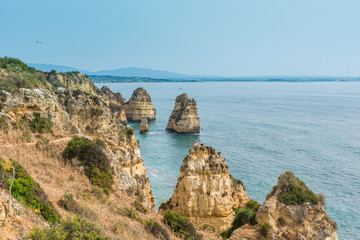 Fototapeta na wymiar Farol da Ponta da Piedade - beautiful coast of Portugal, Algarve