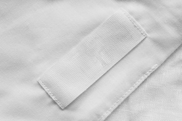 Blank clothes label