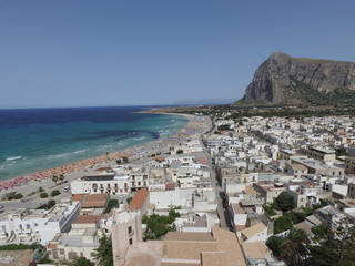 San Vito Lo capo (Sicilia), veduta aerea