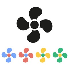 Fan - vector icon.