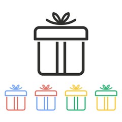 Gift Box - vector icon.