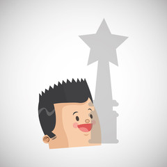 Success design. Winner icon. Flat illustration, vector graphic