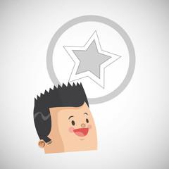 Success design. Winner icon. Flat illustration, vector graphic