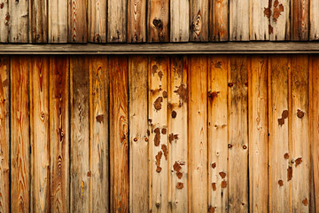 Vintage brown wooden background. Warm brown old boards. Wooden background. Wooden texture.