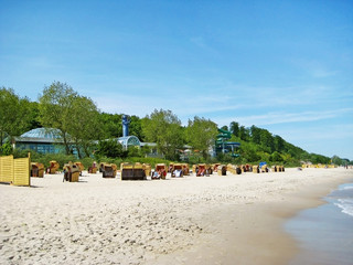 Thermal bath Ostsee Therme in Timmendorfer Strand, baltic sea, germany